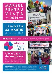 MARSUL PENTRU VIATA 2014 in Bucuresti - Vino la marsul pentru Viata! - MARS PENTRU RESPECTAREA VIETII IN ORASELE ROMANIEI